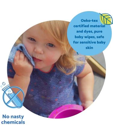 Cheeky Wipes 25 Rainbow Cotton Terry Cloth Wipes 15x15cm - Reusable, Extra Soft Towelling Wipes for Baby | Eco-Friendly - Buy Online on GoSupps.com