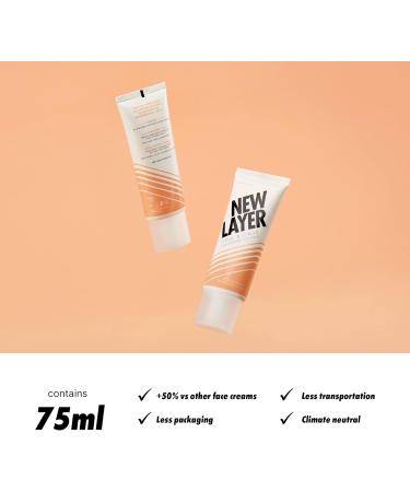  New Layer NEW LAYER Pro Bionic Facial Fluid | SPF 20 | Biological Hyaluronic Acid | Pro-Vitamin D | Probiotic Complex | Ectoin protects against blue light and fine dust | Vegan | Climate Neutral (75ml) - Buy Online on GoSupps.com