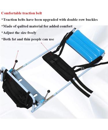 Wolves Lumbar Traction Device - Portable Back Pain Relief | Improve Spinal Alignment & Lumbago Treatment (Black) - Buy Online on GoSupps.com