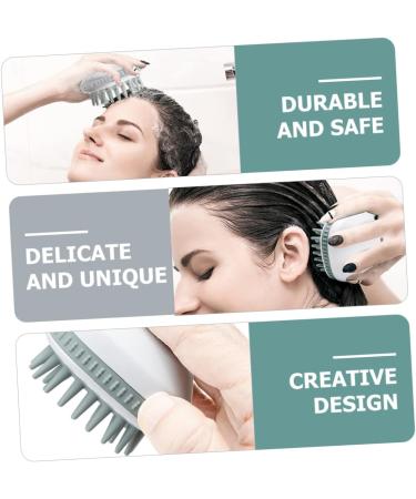 WOONEKY Silicone Shampoo Comb Set - 2 Pack Scalp Brushes for Effortless Hair Washing & Scalp Care - Buy Online on GoSupps.com