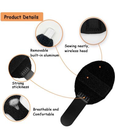 LICQIC Finger Splint Support for Broken or Bent Fingers - Arthritis Pain Relief - 4 Pcs Set - Buy Online on GoSupps.com