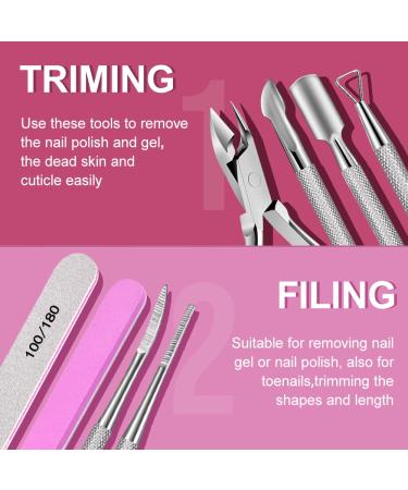 Buy TsMADDTs NALI 13PCS Nail Tool Kit - Manicure & Pedicure Set with Nail Files Buffers Cuticle Pusher & More - International Shipping Available - Buy Online on GoSupps.com