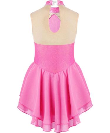 Aislor Girls Figure Roller Ice Skating Dress | Long Sleeve Ballerina Dance Leotard | J*pink | Size 6 Years - Buy Online on GoSupps.com