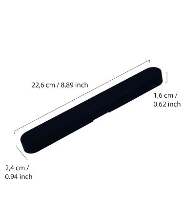 PARSA Beauty Toothbrush Holder Flair - Stylish Rubber Black design | International Shipping Available - Buy Online on GoSupps.com