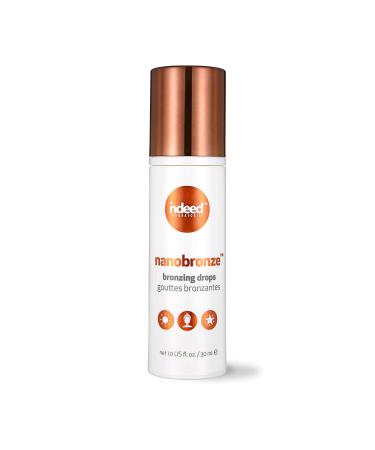 Indeed Labs Nanobronze Drops - Get a sun-kissed glow without the sun! Bronzing drops with hyaluronic acid instantly bronze, blur, and hydrate skin. 30ml