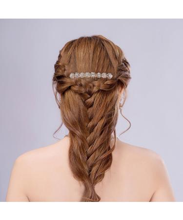 8-Flower Hairpin Combs Crystal Rhinestone Bridal Hair Pins Hair Clips Women Wedding Headpiece for Bride Bridesmaids - Buy Online on GoSupps.com