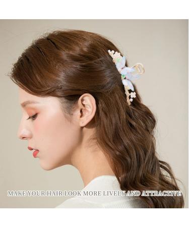 2 Pieces Butterfly Hair Clips - Kraeoke Colored Large Metal Hair Clips for Cute Hairstyles - International Shipping Available - Buy Online on GoSupps.com