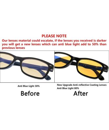 Eyekepper UV Protection Reading Glasses - Bamboo Look Anti-Reflective Red Frame & Yellow Tinted Lenses +3.0 - Buy Online on GoSupps.com