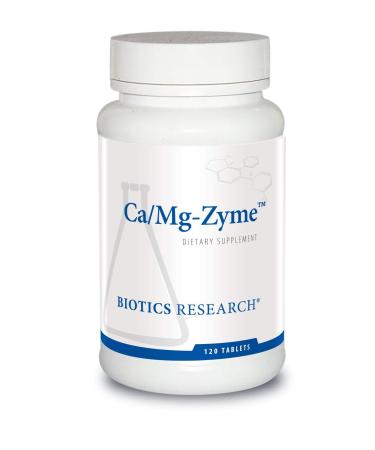 Biotics Research CaMgZyme 300 mg Calcium Citrate Magnesium Highly Absorbable Tablet Form Raw Organic Vegetable Culture Bone Health Heart Health Weight Management 120 Tablets