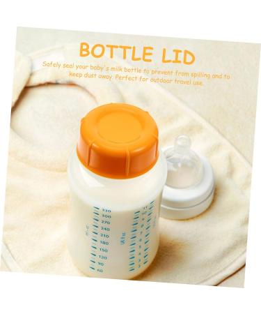 Abaodam 30 Pcs Bottle Seal Cap Milk Flow Plastic Bottle Tops Anti Narrow Neck Bottle Cap Supply Bottle Replacement Cap Travel Food Grade Pp Cover Bottles Orangex3pcs 4.3x4.3x1.5cmx3pcs - Buy Online on GoSupps.com