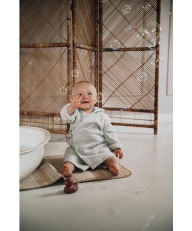 Koeka Baby Bathrobe for Boys & Girls | Organic Cotton Hooded Housecoat - Dijon - Size 74-80 - Buy Online on GoSupps.com