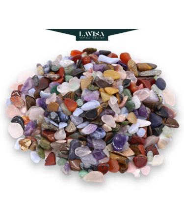 Buy Lavisa Drum Stones - 100% Natural Healing Gemstones for Water Treatment | Halbedelstein Mixture | International Shipping Available | 320g - Buy Online on GoSupps.com
