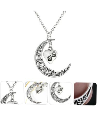 CALLARON Moon Peach Heart Necklace Necklaces Love Heart Necklace Women Necklace Fine - Buy Online on GoSupps.com