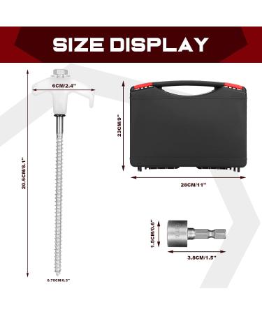 18 Heavy Duty Metal Camping Tent Stakes with Luminous Head - Ground Anchor Pegs with Hex Head Driver and Storage Box - Buy Online on GoSupps.com