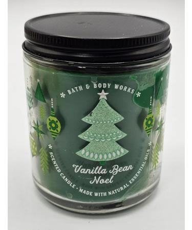 Bath & Body Works White Barn 1-Wick Candle w/Essential Oils - 7 oz - 2021 Christmas & Winter Scents! (Vanilla Bean Noel)