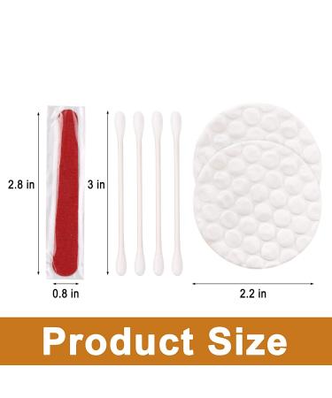 100-Piece Hotel Cosmetics Set | Bulk Hotel Amenities Kit | Individually Packed Hygiene Products for Hotels & Hospitals - Cotton Pads Swabs & Nail Files - Buy Online on GoSupps.com