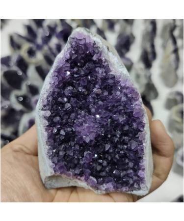 for Dark Purple Amethyst Crystal Cluster Geode Free Standing Specimen Decor Natural Luster (Size : 800-1000g) - Buy Online on GoSupps.com