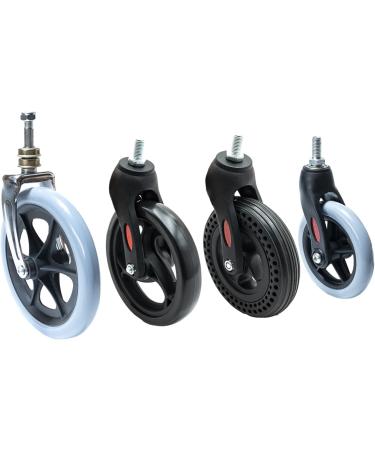 Wheelchair Front Wheel with Front Fork Replacement Wheel for Wheelchairs Rollators Wheelchair Front Casters Wheel Multi-color - Buy Online on GoSupps.com