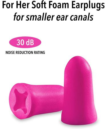 Mack's For Her Soft Foam Shooting Ear Plugs - 3 Pairs | Small Earplugs for Hunting Tactical Target & Skeet Shooting - International Shipping Available - Buy Online on GoSupps.com