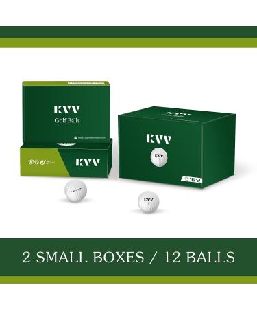 KVV High Performance Distance Golf Balls - 6 Ball Pack | Low Spin, Maximum Distance - Buy Online on GoSupps.com