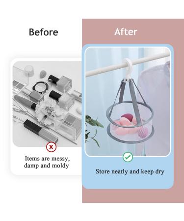 VOVCIG 3pcs Makeup Brush Cleaner Mat & Portable Drying Net - Silicone Cleaning Pad for Sponges & Powder Puffs - Foldable Washing Tools for Easy Brush Care - Buy Online on GoSupps.com