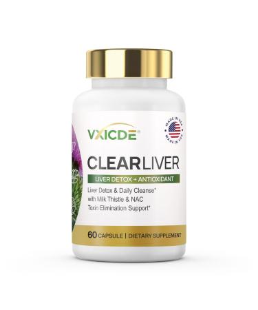 VXICDE 200 mg NAC with 100 mg Dandelion Root Per Serving - Supports Normal Detoxification Processes - Non-GMO Gluten-Free & Soy Free - 60 Capsules (30 Servings)