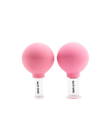Skin Gym Glass Facial Cupping Set for Reducing Cellulite and Wrinkles  Vacuum Massage Therapy for Toning Chin  Jawline  Neck  and D colletage  Kit Includes 2 Face Suction Cups - Buy Online on GoSupps.com