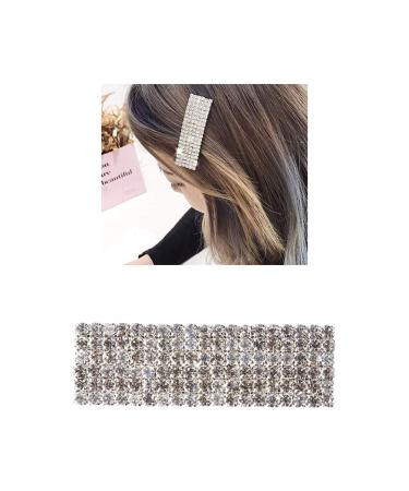 12 Pack Silver Vintage Geometric Hair Clips for Wedding Party - Retro Metal Pearl Crystal Rhinestone Branch Leaf Snap Barrettes & Bobby Pins - Bridal Accessory - Buy Online on GoSupps.com
