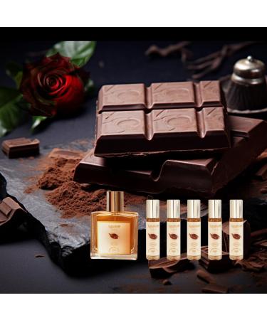 KtafaEDP Perfume Men's Luxury Perfume Gift Set Chocolate Perfume Luxury Set (1.7fl. oz.+5x 0.34 fl. oz.) lrresistable ChocolateScent | Aromatic perfumes for men - Buy Online on GoSupps.com