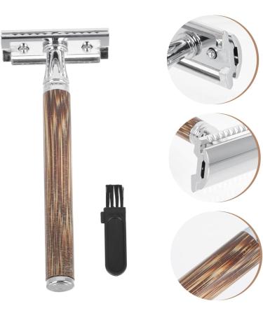 Frcolor Bamboo Safety Razor Set for Women & Men | Manual Razor with Wooden Handle for Mustache & Facial Hair - Buy Online on GoSupps.com