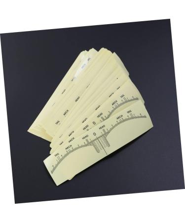 Hemoton 200 Pcs Eyebrow Shaping Stencils Microblading Measuring Tools Eyebrow Ruler Sticker Disposable - Buy Online on GoSupps.com