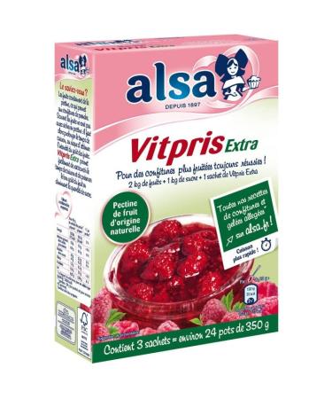 Grocery Alsa Vitpris Gelling Jam Extra 150 g – Pack of 4 – Sold as a Pack