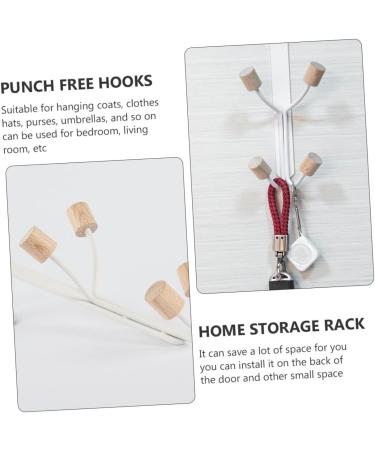 Baluue 2pcs Door Hook Hanger Wall Mount Clothing Rack Towel Door Back Hooks On The Door Bedroom Door - Buy Online on GoSupps.com