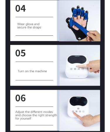 Rehabilitation Robot Gloves Supports Bone Care for Hand Training Use Different Fingers Training for Long-Term Relief Finger Cramps Left-M Right X-Large - Buy Online on GoSupps.com