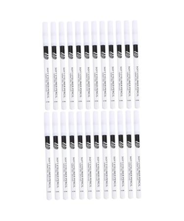 BIUDECO 48 Pcs Eyeliner Pencil White Brow Mapping Pencil Eye Line Pencils Liquid Eyeliner Woman Wooden Pole