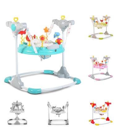 Cangaroo Hopser Vista with play center music light MP3 connection height adjustable color: turquoise