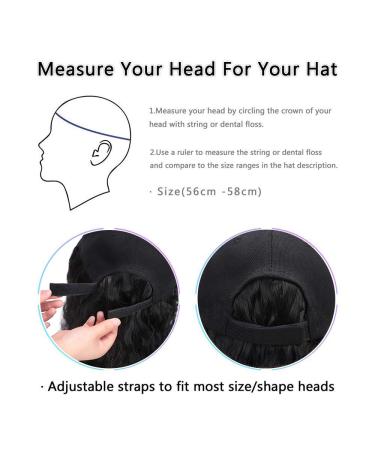 Aisi Beauty Synthetic Long Wave Baseball Cap Wig - Brown Black Wavy Hair Extensions for Women - Buy Online on GoSupps.com