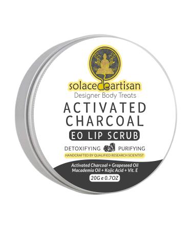 Activated Charcoal Clearifying & Purifying EO Lip Scrub SuperValue Activated charcoal Kojic acid V itamin E 20gm