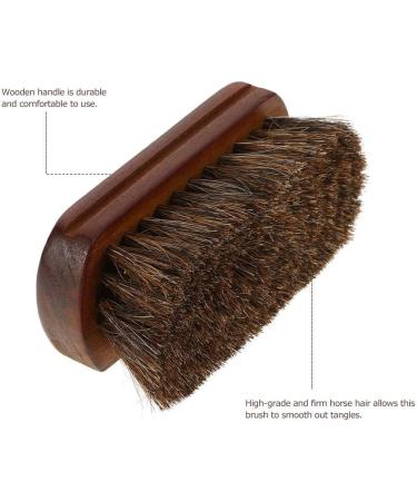 Natural Horse Hair Whisker Brush - Premium Facial Cleaning & Shaving Brush for Men | Barber Equipment Tools - Buy Online on GoSupps.com