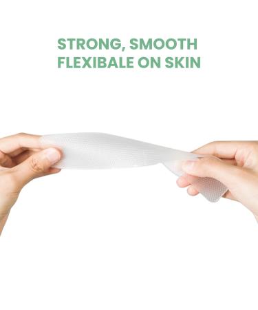 Mebak C-Section Silicone Scar Sheets - Medical Grade Reusable Treatment Patches for Keloid Surgical Scars Removal - Transparent, 8 Inches Long - Buy Online on GoSupps.com