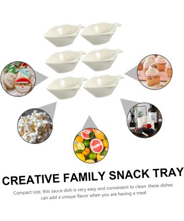HOMSFOU 24 Pcs Fish Shaped Ceramic Dish Sauce Cups Pinch Prep Bowls Dip Dishes Soy Sauce Plates Soy Sauce Dishes Side Dish Bowls Ceramic Dip Bowls Sauce Bowl Japan Household re-usable - Buy Online on GoSupps.com