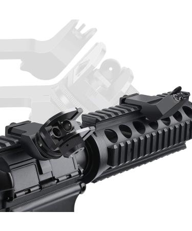 Feyachi 45 Degree Front and Rear Backup Iron Sights - Picatinny Rail Mounted - Buy Online on GoSupps.com