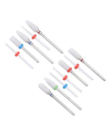 Milling Cutter Files Ceramic Drill Bit Shank Milling Cutter Metal Polishing Tool Manicure Store for Beauty Salon - Buy Online on GoSupps.com