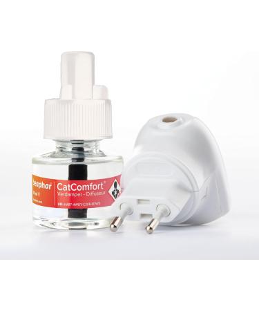 BEAPHAR CATCOMFORT - Electric pheromone diffuser for cats - Reduces stress and unwanted behavior without dependency or drowsiness - 1 plug and 1 refill of 48 ml - Buy Online on GoSupps.com