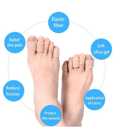 Toe Protection Caps - 3 Silicone Gel Toe Cushions & Finger Tape for Pain Relief Hammer Toe & Callus Support - Buy Online on GoSupps.com