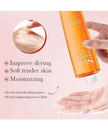 Snail Skincare Set for Women Anti Aging Skin Care Sets Firming Face Cream & Face Toner & Eye Cream & Body Lotion & Face Cleanser High Strengthen Tightening Aging Skin All Day Hydrating Body Skin - Buy Online on GoSupps.com