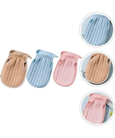Beaupretty 3pcs Double Sided Bath Towel Mittens & Scrub Gloves - Premium Body Scrub & Spa Experience for Adults & Kids - Buy Online on GoSupps.com