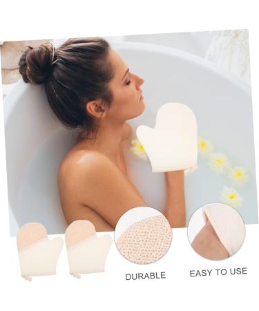 STOBAZA 4 Pcs Exfoliating Bath Gloves - Body Scrubber & Massage Shower Mitts for Ultimate Spa Experience - Buy Online on GoSupps.com