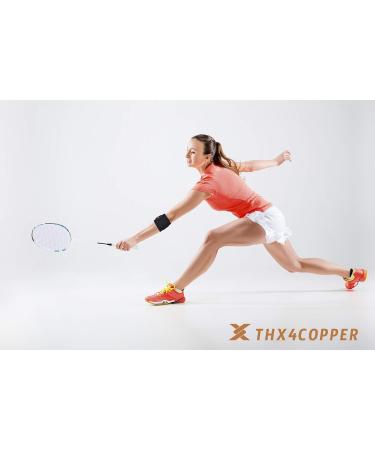 THX4Copper Adjustable Compression Forearm Bandage - Pain Relief Elbow Support for Throwing Tennis & Golfers - Buy Online on GoSupps.com