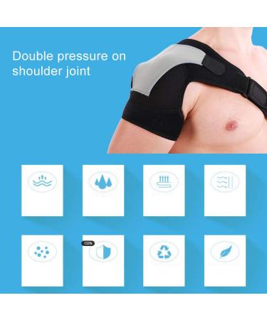 Shoulder Stability Brace with Pressure Pad | Adjustable Support for Men & Women - Right Shoulder Protector - Buy Online on GoSupps.com